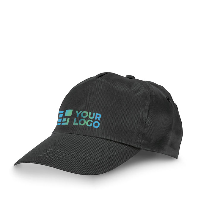 Casquette avec logo et fermoir auto-agrippant en coton 175 g/m² Héroe avec zone d'impression