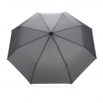 Parapluie pliant pour les entreprises avec sangle Ø96 Recycle Fold couleur gris foncé deuxième vue