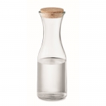 Grande bouteille en verre avec bouchon en liège 1 L Crystal Corkcap couleur transparent deuxième vue