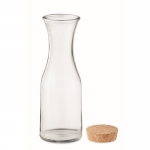 Grande bouteille en verre avec bouchon en liège 1 L Crystal Corkcap couleur transparent troisième vue