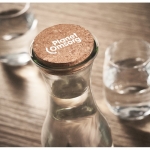 Grande bouteille en verre avec bouchon en liège 1 L Crystal Corkcap couleur transparent troisième vue d'ambiance 2