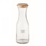 Grande bouteille en verre avec bouchon en liège 1 L Crystal Corkcap couleur transparent vue principale