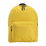 Sacs à dos personnalisables en polyester 600D School Color couleur jaune première vue