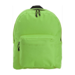 Sacs à dos personnalisables en polyester 600D School Color couleur vert clair première vue