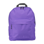 Sacs à dos personnalisables en polyester 600D School Color couleur violet première vue