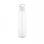 Gourde en verre personnalisables colorées 500ml Sunset Crystal couleur blanc