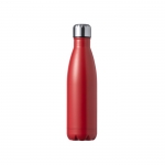 Gourde en aluminium recyclé à bouchon à vis en acier 550ml couleur rouge première vue