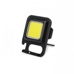 Mini lampe de poche COB rechargeable avec mousqueton personnalisé Clip