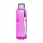 Gourde en plastique publicitaire recyclé antifuites 500 ml RPET couleur rose transparent