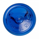 Gourde en plastique publicitaire recyclé antifuites 500 ml RPET couleur bleu roi troisième vue