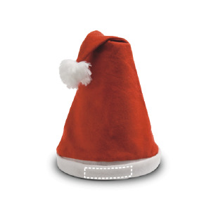 Position du marquage bonnet de noël bande