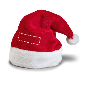 Position du marquage bonnet de noël devant supérieur