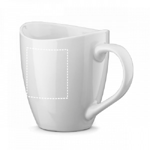 Position du marquage tasse corps