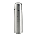 Bouteille thermos personnalisée avec bouchon/tasse 500ml Basic XL couleur argenté image avec logo