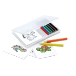 Crayons de couleur personnalisés avec dessins d'animaux Animal Fun couleur multicolore deuxième vue