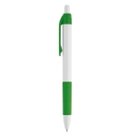 Stylo publicitaire pas cher classique avec Encre Bleue Color Grip couleur vert