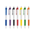 Stylo publicitaire pas cher classique avec Encre Bleue Color Grip diverses couleurs