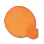 Disque souple et pliable en nylon dans un étui assorti couleur orange