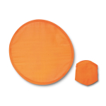 Disque souple et pliable en nylon dans un étui assorti couleur orange