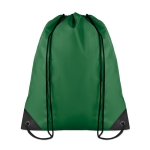 Sacs à dos à cordon personnalisés en polyester 190T Urban couleur vert