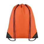 Sacs à dos à cordon personnalisés en polyester 190T Urban couleur orange