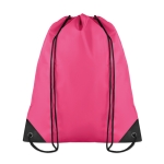 Sacs à dos à cordon personnalisés en polyester 190T Urban couleur fuchsia