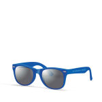 Lunettes de soleil personnalisées avec protection UV400 Regular couleur bleu vue avec zone d'impression