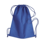 Sac à dos cordelette personnalisable non woven 80g/m2 Basic couleur bleu