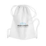 Sac à dos cordelette personnalisable non woven 80g/m2 Basic couleur blanc vue principale