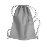 Sac à dos cordelette personnalisable non woven 80g/m2 Basic couleur gris