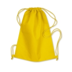 Sac à dos cordelette personnalisable non woven 80g/m2 Basic couleur jaune