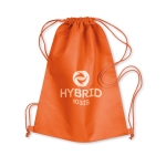 Sac à dos cordelette personnalisable non woven 80g/m2 Basic couleur orange vue principale