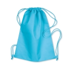 Sac à dos cordelette personnalisable non woven 80g/m2 Basic couleur turquoise