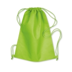 Sac à dos cordelette personnalisable non woven 80g/m2 Basic couleur vert lime