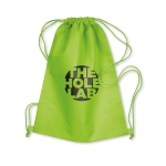 Sac à dos cordelette personnalisable non woven 80g/m2 Basic couleur vert lime vue principale