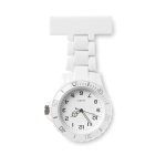 Montre trotteuse personnalisée pour infirmières MeditIme couleur blanc