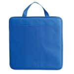 Coussin publicitaire pliable en non-tissé avec pochette Vipbox couleur bleu