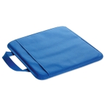 Coussin publicitaire pliable en non-tissé avec pochette Vipbox couleur bleu deuxième vue