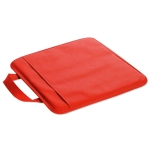 Coussin publicitaire pliable en non-tissé avec pochette Vipbox couleur rouge deuxième vue