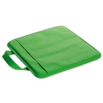 Coussin publicitaire pliable en non-tissé avec pochette Vipbox couleur vert deuxième vue