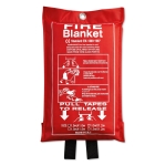 Couverture pour se protéger du feu en fibre de verre Protect couleur rouge