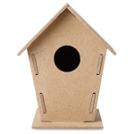 Nichoir maison pour oiseaux en aggloméré avec logo Downtown couleur bois