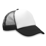 Casquette promotionnelle style camionneur avec quadrichromie MidTown couleur noir