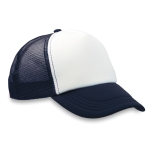 Casquette promotionnelle style camionneur avec quadrichromie MidTown couleur bleu