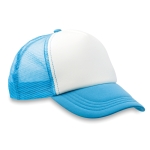 Casquette promotionnelle style camionneur avec quadrichromie MidTown couleur turquoise