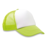 Casquette promotionnelle style camionneur avec quadrichromie MidTown couleur vert fluorescent