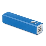 Batterie externe personnalisée pas chère en aluminium de 2.200 mAh Alu couleur bleu roi