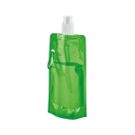 Bouteille en plastique pliable avec mousqueton 460 ml Clip couleur vert clair