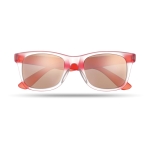 Lunettes de soleil avec verres et branches assorties IceTrend couleur rouge