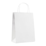 Sacs cadeaux promotionnels en papier de taille moyenne Paper Original couleur blanc